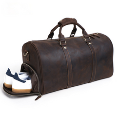 Handgefertigte Retro-Business-Reisetasche aus Leder