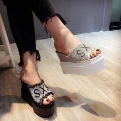 Chanclas de tacón alto