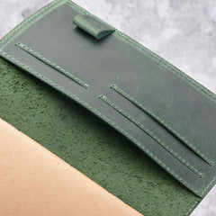 Handgemachtes Tagebuch aus Leder im Vintage-Stil mit auswechselbaren losen Blättern