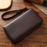 Large Storage Business Leather Long Wallet