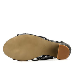 Sandalias de gladiador con puntera recortada