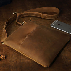 Handgefertigte Vintage Leder Umhängetasche