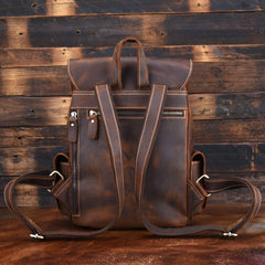 Lässiger Vintage-Rucksack aus Leder