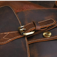 Lässiger Vintage-Rucksack aus Leder