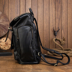 Handgemachter Reiserucksack aus Leder im Vintage-Stil mit großem Stauraum B256