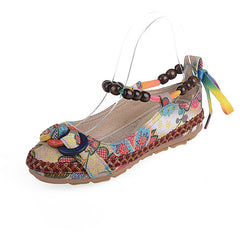 Casual Stylish Female Flats With Flower Print