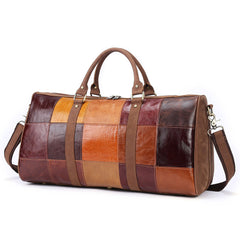 Große Vintage Sotrage Leder Reisetasche