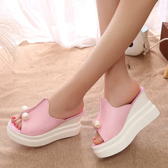 Chanclas de plataforma alta