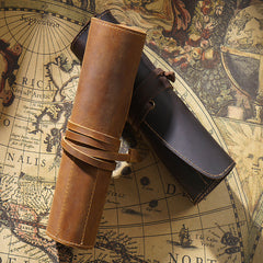 Stifteetui aus Vintage-Rindsleder