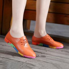 Mocasines casuales de piel auténtica