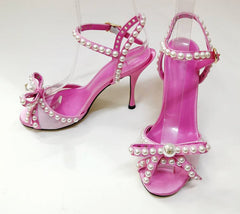 Hollow Open Toe Pearl Sandals