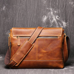 Vintage Crazy Horse Herren Ledertasche