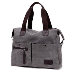 Vintage große Reise Crossbody Canvas Tasche