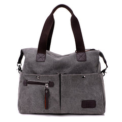 Vintage große Reise Crossbody Canvas Tasche