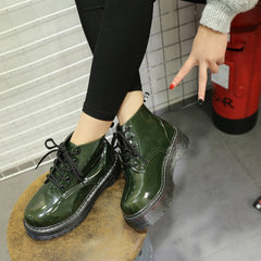 Botines de piel con plataforma