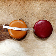 Portable Vegetable Tanned 1.5m Leather Tape Measures