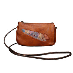 Vintage Handgemachte Damen Leder Kleine Tasche