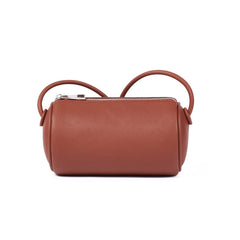 Lindo bolso bandolera de cuero pequeño y sencillo