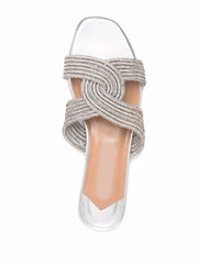 Ballerinas mit offener Spitze und Strass