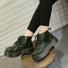 Botines de piel con plataforma