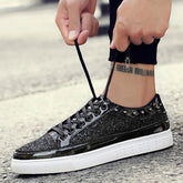 Casual Leather Shoes With Rivets