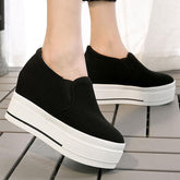 Zapatos casuales sin cordones con plataforma