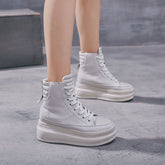 Casual Leather Platform Shoes