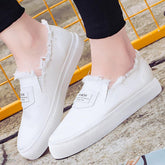 Zapatos casuales de lona sin cordones
