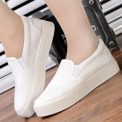 Zapatos casuales de plataforma de lona