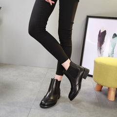 Botines casuales de piel auténtica