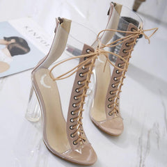 Transparente Gummistiefel