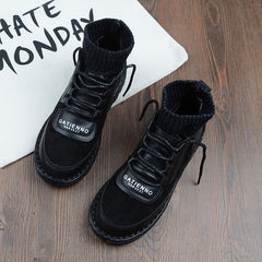 Lässige kurze Stiefel mit weicher Sohle