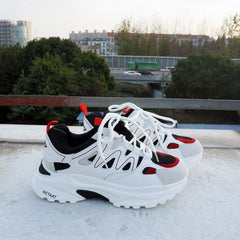 Klobige Sneakers aus Wildleder