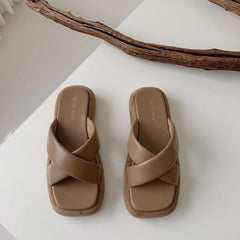 Chanclas de plataforma de goma