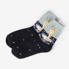 2.0 Geburt der Venus Botticelli Socken