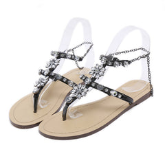 Flache Gladiator-Sandalen