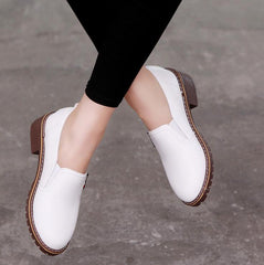 Oxfords zum Schnüren aus echtem Leder