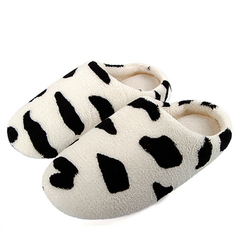 Pantuflas de felpa suave y cálidas para el hogar