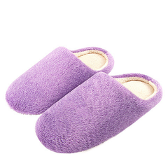 Pantuflas de felpa suave y cálidas para el hogar