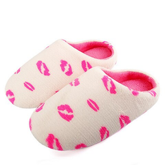 Pantuflas de felpa suave y cálidas para el hogar