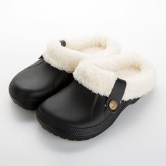Pantuflas de piel cálida para el hogar