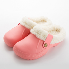 Pantuflas de piel cálida para el hogar