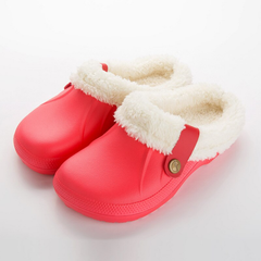 Pantuflas de piel cálida para el hogar