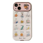 Funda para iPhone con calendario 2024