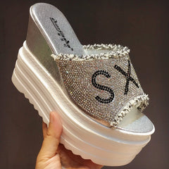 Chanclas de tacón alto