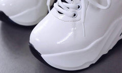 Lässige, wasserdichte Schuhe mit hohem Plateau