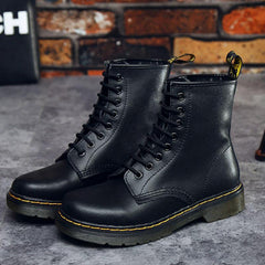 Botines de piel auténtica con felpa