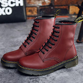 Stiefeletten aus echtem Leder mit Plüsch