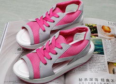 Plateausandalen aus Canvas