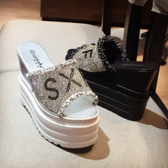 Chanclas de tacón alto